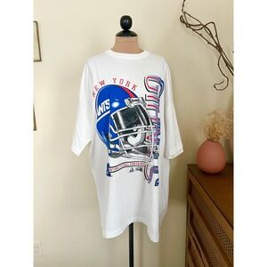 Vintage Riddell 1994 NY Giants Football Single Stitch T - Shirt